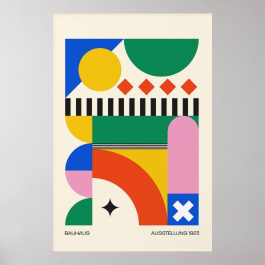 Bauhaus Tentoonstelling Poster (Voorkant)