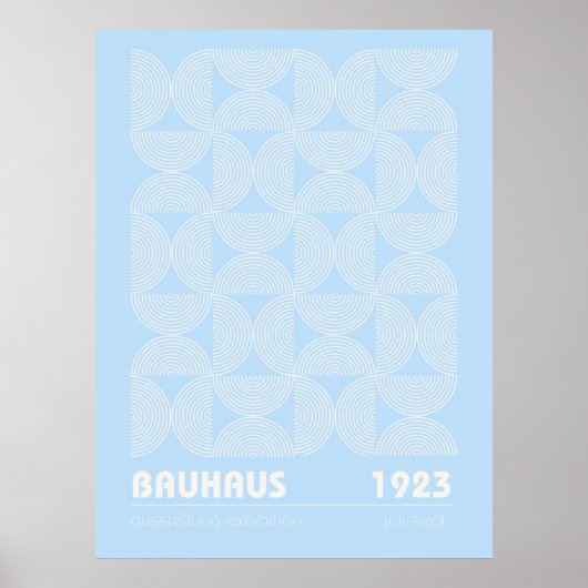 Bauhaus Tentoonstellingsposter 1923 Poster (Voorkant)