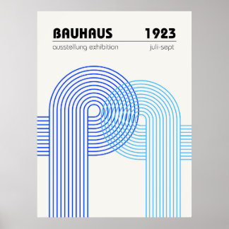 Bauhaus Tentoonstellingsposter 1923 Poster