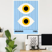 Bauhaus Tentoonstellingsposter 1923 Poster (Thuiskantoor)