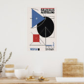 Bauhaus Tentoonstellingsposter Geometrische Abstra Poster (Keuken)