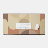 Bauhaus Terracotta Beige Abstract Desk Mat (Keyboard & Muis)