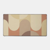 Bauhaus Terracotta Beige Abstract Desk Mat (Voorkant)