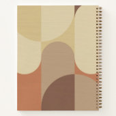 Bauhaus Terracotta Beige Abstract Personalized Notitieboek (Achterkant)