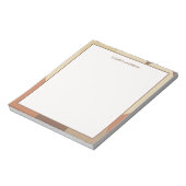 Bauhaus Terracotta Beige Abstract Persoonlijk Notitieblok (Linkerzijde)