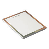 Bauhaus Terracotta Green Abstract Personalized Notitieblok (Schuin)