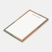 Bauhaus Terracotta Green Abstract Personalized Post-it® Notes (Schuin)