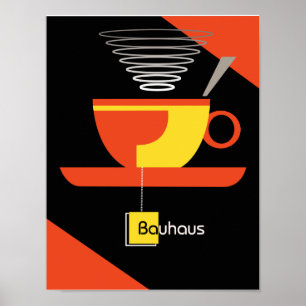 Bauhaus-theedrukdeco Poster