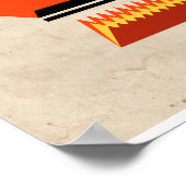 Bauhaus theepot uit de midden eeuw poster (Hoek)