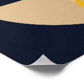 Bauhaus Trombone Kunst | Minimalistisch Koperinstr Poster (Hoek)