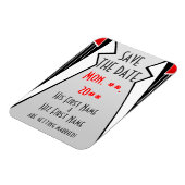 Bauhaus Tuxedo (bewaar de datummagneet) Magneet (Linkerzijde)