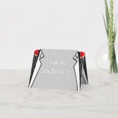 Bauhaus Tuxedo (dank u van beide) Bedankkaart (Voorkant)