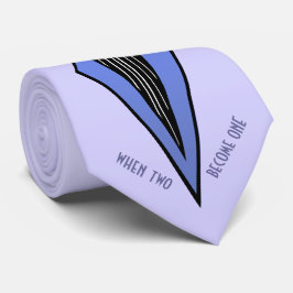 Bauhaus Tuxedo Lavendel Bruiloft Gepersonaliseerd Stropdas