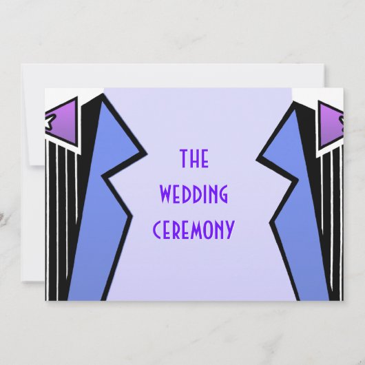 Bauhaus Tuxedo - LBV (huwelijksceremonie) Kaart (Achterkant)