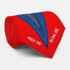 Bauhaus Tuxedo RB Rood Bruiloft Gepersonaliseerd Stropdas