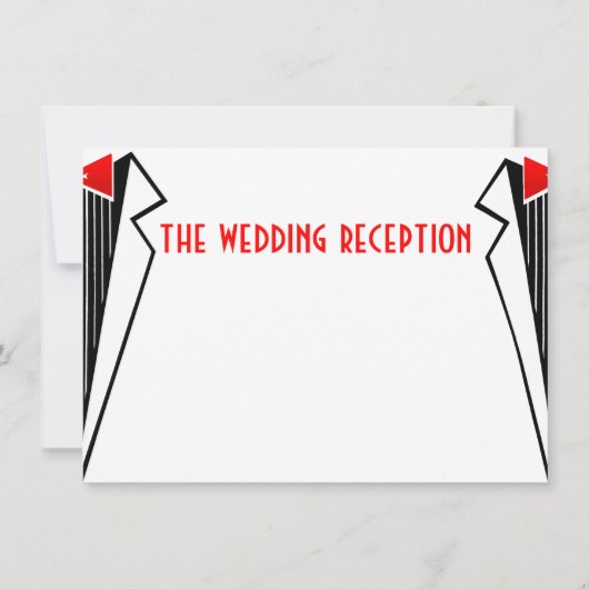 Bauhaus Tuxedo (Receptie) Kaart (Achterkant)