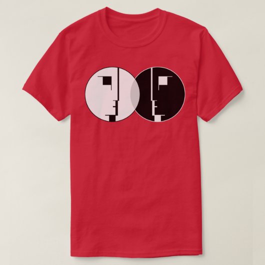 Bauhaus tweeling zonder mijn donkere kant ben ik n t-shirt (Design voorkant)