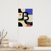 bauhaus typografie retro modern grafisch ontwerp poster (Keuken)