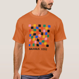 Bauhaus Vervormd Schaakbord Kleurrijk Oversized T-shirt