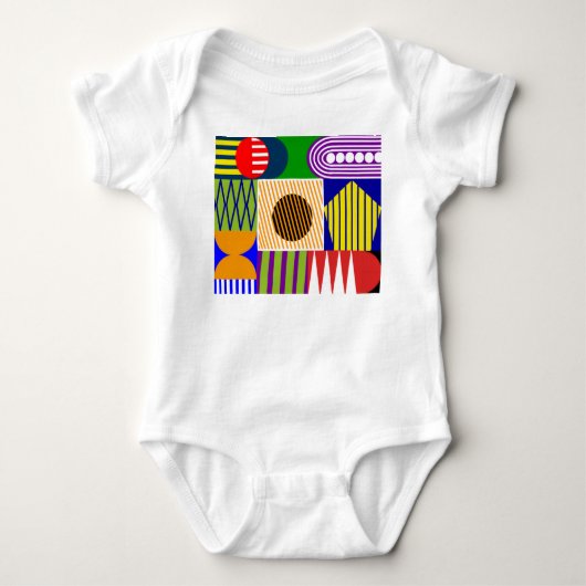 Bauhaus Vorm Collage  Romper (Voorkant)