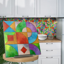 Bauhaus Waterverf geometrisch abstract N2