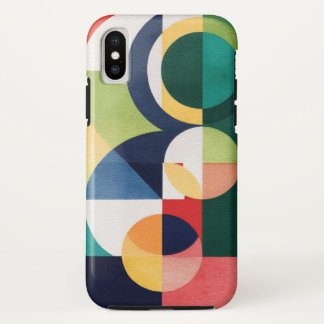 Bauhaus Waterverf - Geometrische groene telefoonho Case-Mate iPhone Case