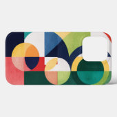 Bauhaus Waterverf - Geometrische groene telefoonho Case-Mate iPhone Case (Achterkant (horizontaal))