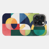 Bauhaus Waterverf - Geometrische groene telefoonho iPhone Hoesje (Achterkant horizontaal)