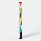 Bauhaus Waterverf - Geometrische groene telefoonho iPhone Hoesje (Rechterkant)