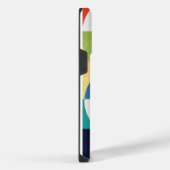 Bauhaus Waterverf - Geometrische groene telefoonho iPhone Hoesje (Rechterkant)