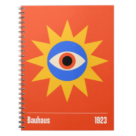 Bauhaus Zon Oog Patroon Notitieboek