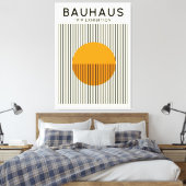 Bauhaus Zonelijnen Poster Mid-Century Print (Insitu (Slaapkamer))