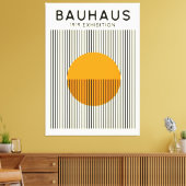 Bauhaus Zonelijnen Poster Mid-Century Print (Insitu (Woonkamer))