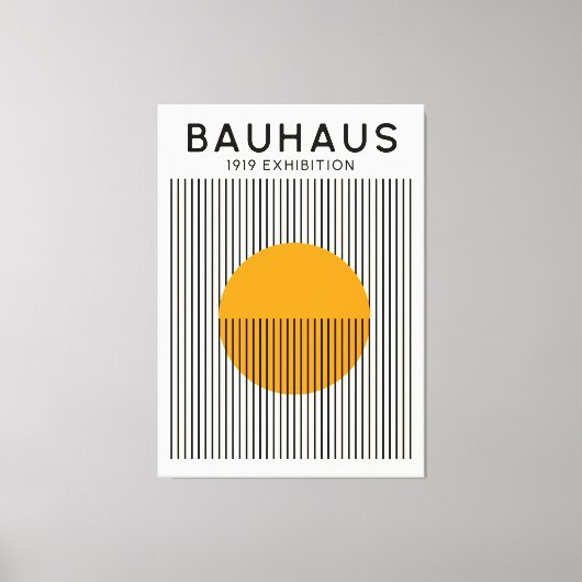Bauhaus Zonelijnen Poster Mid-Century Print (Voorkant)