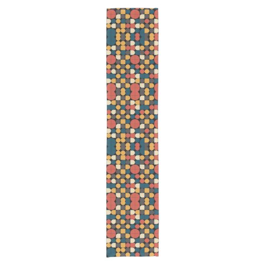 Bauhaus Zuivere Geometrie Harmonie Korte Tafelloper (Voorkant)