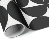 Bauhaus zwart geometrisch patroon inpakpapier (Rol Hoek)