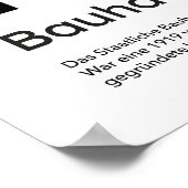 Bauhaus Zwart Wit Streep Grid Kunstprint Poster (Hoek)