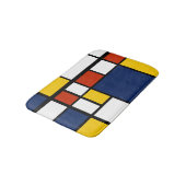 Bauhauspatroon abstracte geometrische kunst schild badmat (Gekanteld)