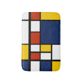 Bauhauspatroon abstracte geometrische kunst schild badmat (Voorkant Verticaal)