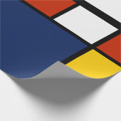 Bauhauspatroon abstracte geometrische kunst schild cadeaupapier (Hoek)