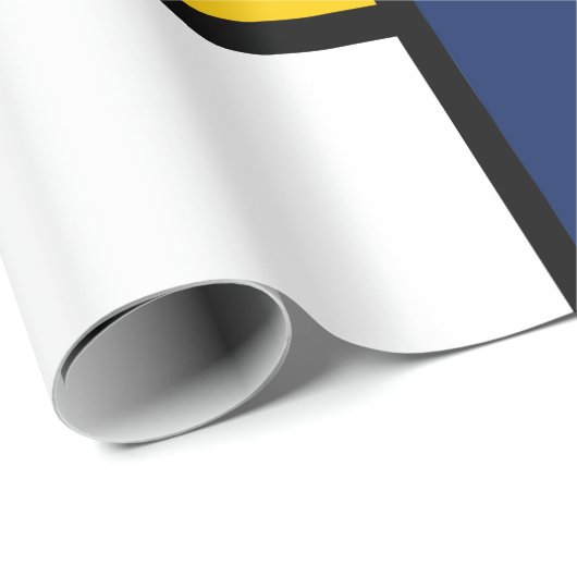 Bauhauspatroon abstracte geometrische kunst schild cadeaupapier (Rol Hoek)