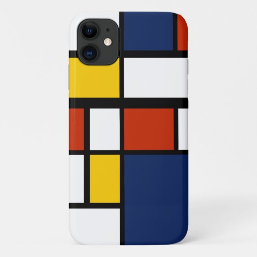 Bauhauspatroon abstracte geometrische kunst schild Case-Mate iPhone case (Achterkant)