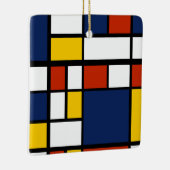 Bauhauspatroon abstracte geometrische kunst schild keramisch ornament (Rechts)