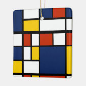 Bauhauspatroon abstracte geometrische kunst schild keramisch ornament (Links)