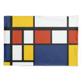 Bauhauspatroon abstracte geometrische kunst schild kussensloop (Achterkant)