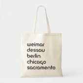 bauhaussteden + sacramento STENCIL Tote Bag (Voorkant)