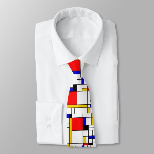 Bauhouse Mondrian Style Stropdas (Gebonden)