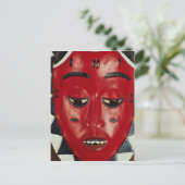 Baule-masker, Ivoorkust Briefkaart (Staand voorkant)