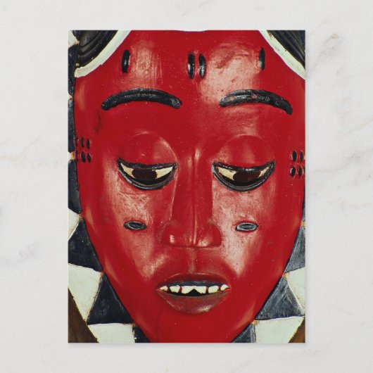 Baule-masker, Ivoorkust Briefkaart (Voorkant)