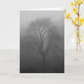Baum im Nebel Kaart (Gele Bloem)
